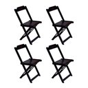 Ver imagem 1 de Kit 4 Cadeiras Dobráveis Em Madeira Padrão - Tabaco - Marrom