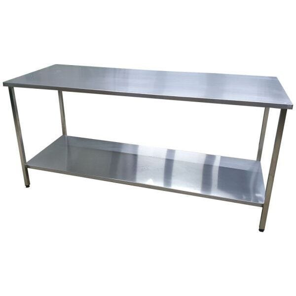 Mesa Aço Inox Industrial 160x70x90cm Plano Liso Nortinox - 3