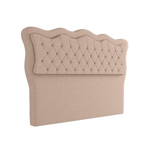 Cabeceira para Cama Box Casal 140 Cm Eliza Linho Bege I02 - D'Rossi