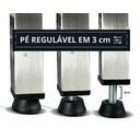 Ver imagem 3 de Mesa Aço Inox Industrial 190x70x90cm Prateleiro Duplo Nortinox