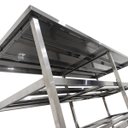 Ver imagem 2 de Mesa Aço Inox Industrial 190x70x90cm Prateleiro Duplo Nortinox