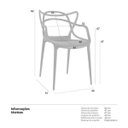 Ver imagem 7 de Kit 8 Cadeiras Masters Allegra - Preto