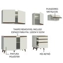 Ver imagem 5 de Armário de Cozinha Completa 250cm Branco Reims Madesa 02