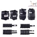 Ver imagem 1 de Kit Par de Caneleiras (Tornozeleiras) 1kg; 3kg; 6kg e 10kg Preto