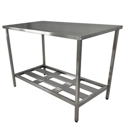 Mesa Aço Inox Profissional 110x70x90cm Nortinox - 1