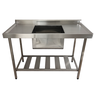 Pia de Aço Inox Industrial Nortinox 120x60x90 Cm - 2