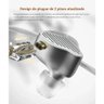 Fone de Ouvido KZ PR1 HiFi Edition Sem Microfone Prata PR1 HiFi sem microfone - 13