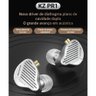 Fone de Ouvido KZ PR1 HiFi Edition Sem Microfone Prata PR1 HiFi sem microfone - 2