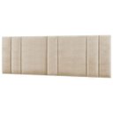 Ver imagem 3 de Cabeceira Estofada Cama Casal King Size com Led Moderna 200 Cm:linho Bege