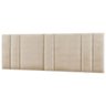 Cabeceira Estofada Cama Casal King Size com Led Moderna 200 Cm:linho Bege - 3