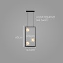 Ver imagem 2 de Lustre Pendente Quality Orbit Ii 1557 Preto G9 Bivolt