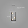 Lustre Pendente Quality Orbit Ii 1557 Preto G9 Bivolt - 2