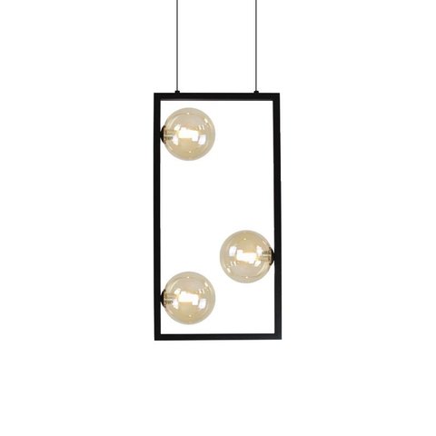 Lustre Pendente Quality Orbit Ii 1557 Preto G9 Bivolt