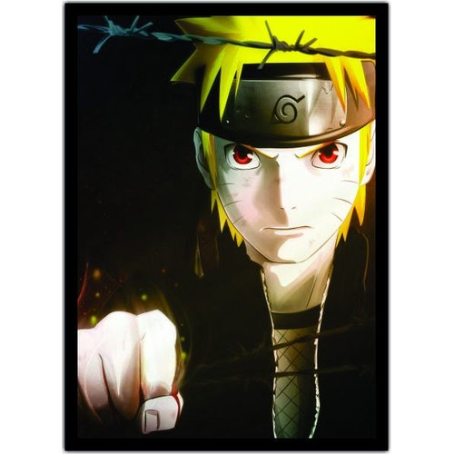 Quadro Anime Naruto Shippuden Desenho Com Moldura G02