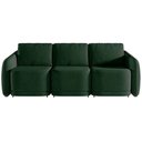 Ver imagem 4 de Sofá Cama Modulado Retrátil e Reclinável Decorativo Varsóvia 336cm Veludo Verde G33 - Gran Belo