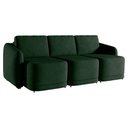 Ver imagem 3 de Sofá Cama Modulado Retrátil e Reclinável Decorativo Varsóvia 336cm Veludo Verde G33 - Gran Belo