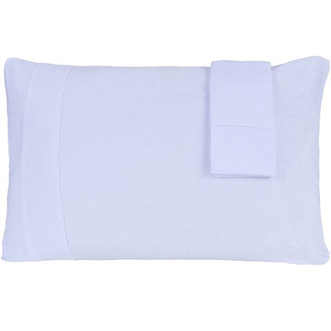 Jogo de Fronhas Bella Cama Malha 100% Algodão 50x70cm Branco