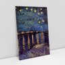 Quadro Van Gogh Noite Estrelada Sobre o Ródano Releitura - 1
