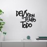 Quadro Frase Religiosa Decoração "Deus É Bom O Tempo Todo" Mdf - 2