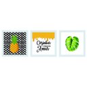 Ver imagem 2 de Kit 3 Quadros Decorativo 24 X 24 Cm Cozinha 2