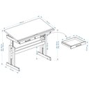 Ver imagem 7 de Escrivaninha Mesa de Desenho Olivia em Madeira Maciça Natural Idimex