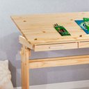 Ver imagem 2 de Escrivaninha Mesa de Desenho Olivia em Madeira Maciça Natural Idimex