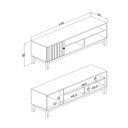 Ver imagem 3 de Rack para Sala de Estar 1 Porta C/detalhe em Pintura Ripada Mb 1056 Movelbento
