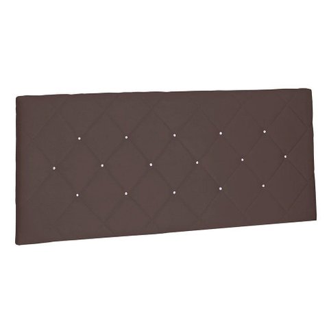 Cabeceira Painel Solteiro 0,90m Tânia Suede Marrom Café