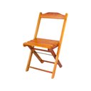 Ver imagem 3 de Conjunto de Mesa Dobrável Redonda 0,78m 4 Cadeiras Madeira Maciça Eucalipto