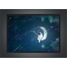 Quadro Decorativo Espaço Astronauta Lua Pescando Geek T01 - 4