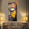 Quadro Buda Decorativo Colorido 65X160 - 2