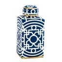 Ver imagem 1 de Potiche Decorativo em Cerâmica Marroquino 41cmx18cmx18cm Mart Collection
