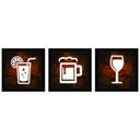 Ver imagem 1 de Kit 3 Quadros Decorativo 24 X 24 Cm Cozinha 6