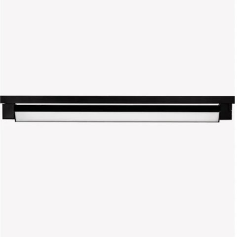 Perfil de Sobrepor Led Linea Retangular para Trilho Irc 95 3000k 30w Bivolt 113x3,4cm Abs Preto | Op