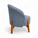 Ver imagem 7 de Poltrona Decorativa Orgânica Ariel para Sala de Estar Boucle Encosto Curvo Cinza Loja Sheep