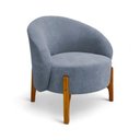 Ver imagem 4 de Poltrona Decorativa Orgânica Ariel para Sala de Estar Boucle Encosto Curvo Cinza Loja Sheep