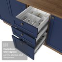 Ver imagem 7 de Armário de Cozinha Compacta 180 Cm Rustic-azul Vik Madesa 03 Rustic-azul