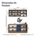 Ver imagem 3 de Armário de Cozinha Compacta 180 Cm Rustic-azul Vik Madesa 03 Rustic-azul