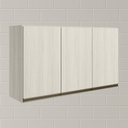 Ver imagem 2 de Armario Aereo 3 Portas Mdf 120 Cm Kali 12197 Bianco Toq Bianco Toq Nicioli