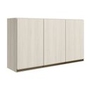 Ver imagem 1 de Armario Aereo 3 Portas Mdf 120 Cm Kali 12197 Bianco Toq Bianco Toq Nicioli