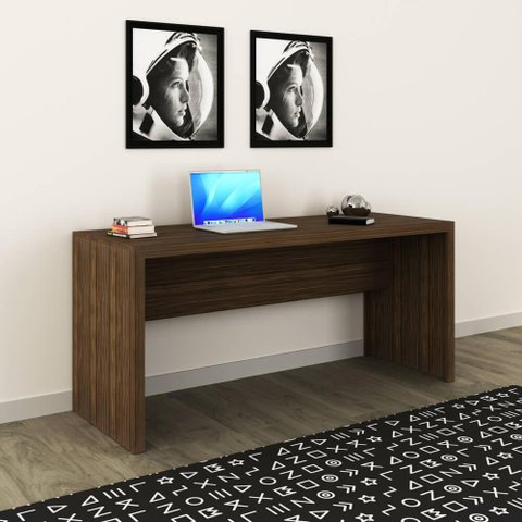 Mesa de Escritório 100%MDP - Nogal