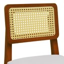 Ver imagem 6 de Banqueta Gabi Encosto Anatômico com Telinha Sextavada Estofado com 68cm Altura - Amêndoa/linho Bege