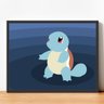 Quadro Com Moldura Squirtle Pokemon Anime E Jogo Nintendo - 1