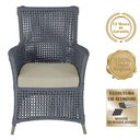 Ver imagem 5 de 2 Poltronas e 1 Mesa Igapó Alumínio Fendi Corda Náutica E7 Prata