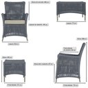 Ver imagem 6 de 2 Poltronas e 1 Mesa Igapó Alumínio Fendi Corda Náutica E7 Prata