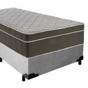 Ver imagem 5 de Cama Box Suede Solteiro + Colchão Sereneprime Molas Ensacadas 88x188x65 Cinza