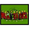 Quadro La Casa De Papel Simpsons Desenho Com Moldura G01 - 1