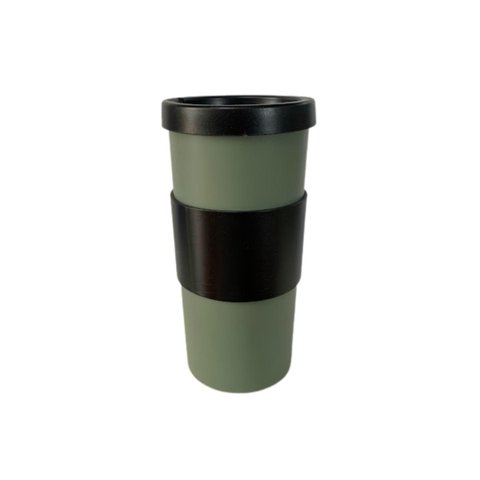 Copo com Tampa Nutri Coza 500ml - Verde Militar e Preto