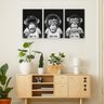 Quadro Três Macacos Sábios Animais Moderno Sala Decorativo - 2