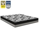 Ver imagem 2 de Colchão Viúva Ortobom ISO Double Face EPS Espumas D28 e D33 Cinza/Preto 128X188X20